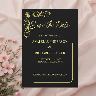 Elegant Victorian Wedding Save The Date