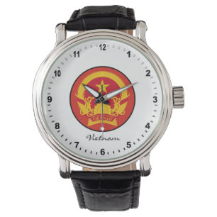 Elegant Vietnam Watch & Vietnamese Flag / Hanoi