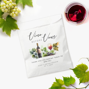 Elegant Vino Before Vows Bridal Shower Vintage Favour Bags