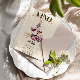 Elegant Vino Before Vows Winery Bridal Shower Invitation