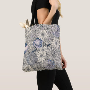Elegant Vintage Abstract Floral Background Tote Bag