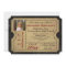 Elegant Vintage Admission Ticket Photo Graduation
