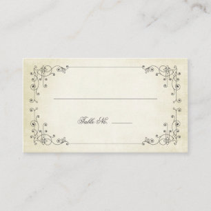 Elegant Vintage Antique Worn Look Escort Cards