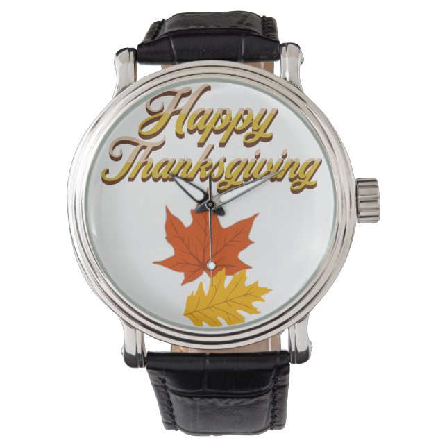 elegant vintage autumn thanksgiving  watch (Front)