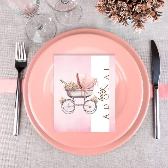 Elegant Vintage Baby Carriage Plate Decoration (Creator Uploaded)