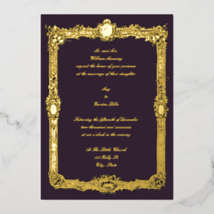 Elegant Vintage Baroque Rococo Frame Wedding