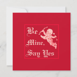 Elegant Vintage Be Mine Valentine's Day Card