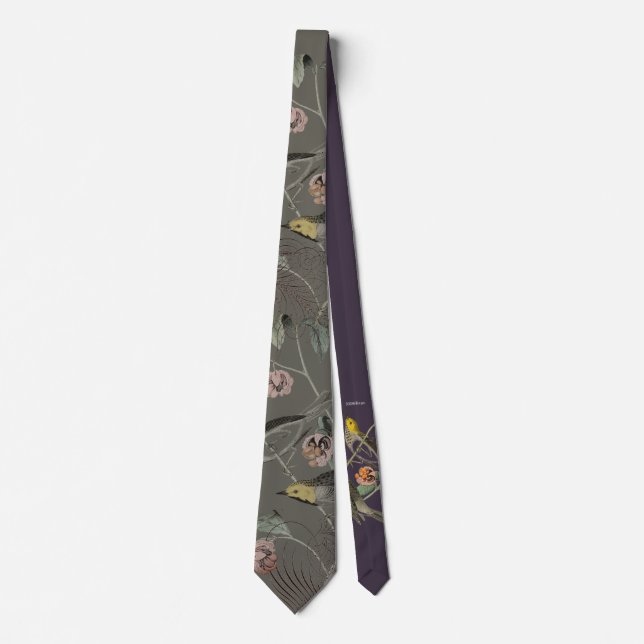 Elegant Vintage Birds 2.0 Tie (Front)