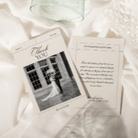 Elegant Vintage Black & White Wedding Photo