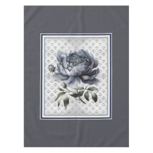 Elegant vintage Blue chinoiserie toile de jouy Tablecloth