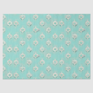 Elegant Vintage Blue Diamonds Cascade Tissue Paper