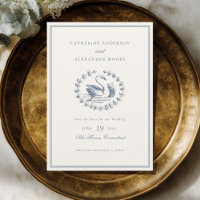 Elegant Vintage Blue Swan Romantic Wedding