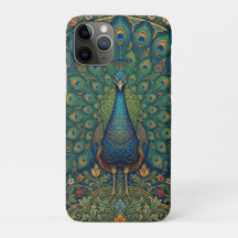 Elegant vintage bohemian peacock design