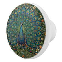 Elegant vintage bohemian peacock design
