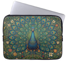 Elegant vintage bohemian peacock design