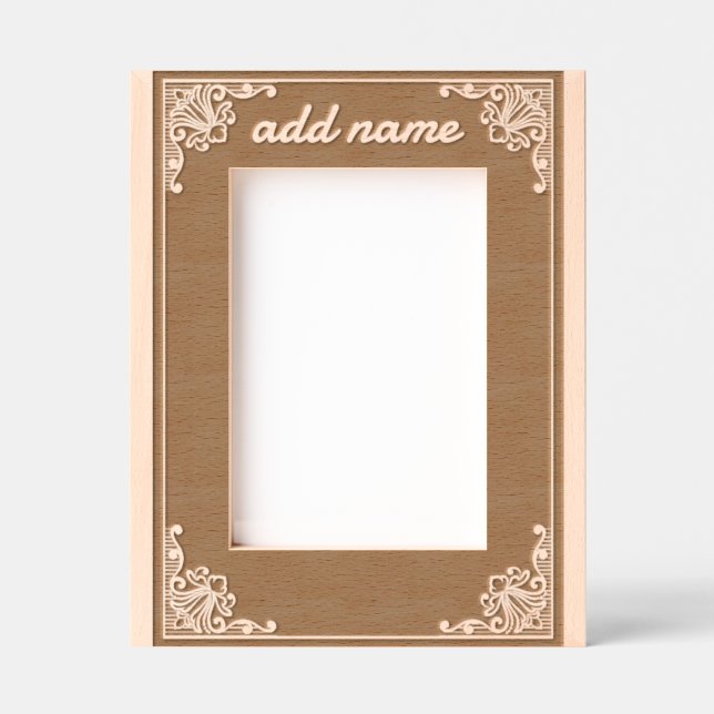 Elegant Vintage Border  Etched Frames (Front)
