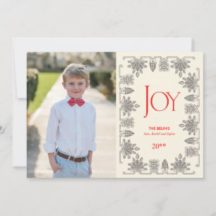 Elegant Vintage Border Holiday Vertical Photo