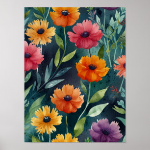 Elegant Vintage Botanical Poster