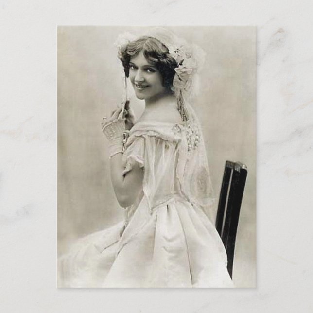 Elegant Vintage Bridal Photography Gifts Postcard (Front)
