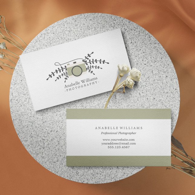 Elegant Vintage Camera Business Card (Creator Uploaded)