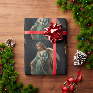 Elegant Vintage Christmas Angel Wrapping Paper