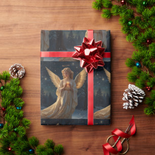 Elegant Vintage Christmas Angel Wrapping Paper