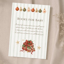 Elegant Vintage Christmas Books for Baby Shower