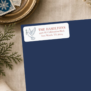 Elegant Vintage Christmas Dove