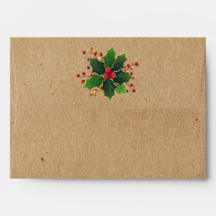 Elegant vintage Christmas Envelope