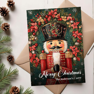 Elegant vintage Christmas nutcracker holiday