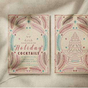 Elegant Vintage Christmas Whimsy Invitation