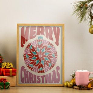 Elegant Vintage Christmas Whimsy Poster