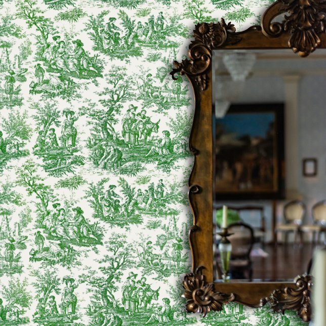 Elegant vintage classic pattern green wallpaper (Creator Uploaded)