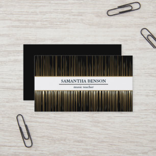 Elegant vintage cool music cassette tape  business card