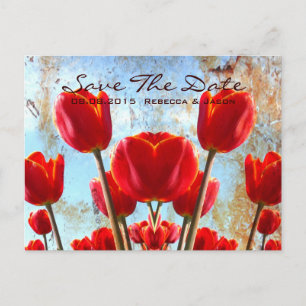 elegant vintage country wedding save the date announcement postcard