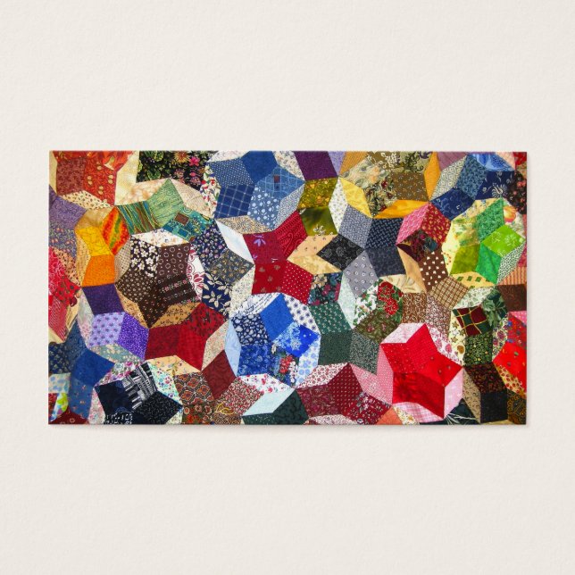 Elegant Vintage Crazy Quilt Pattern Template (Front)