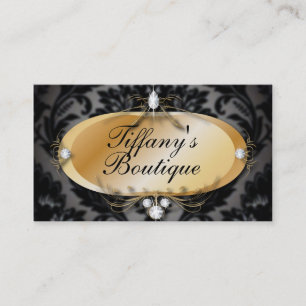 Elegant Vintage Damask Fashion  Business Cards