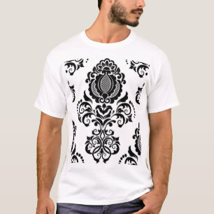 Elegant Vintage Damask Seamless Texture T-Shirt
