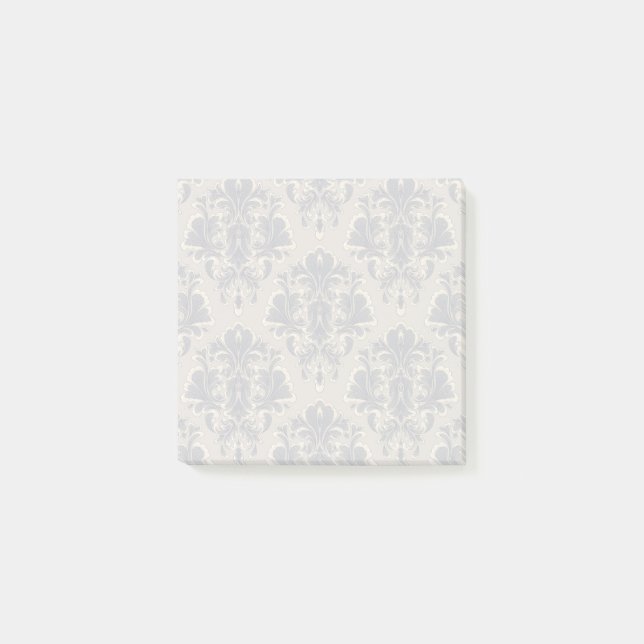 Elegant Vintage Damask Sticky Notes (Front)