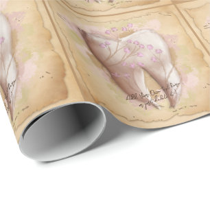 Elegant Vintage Dentist Dental Assistant Gift Wrapping Paper