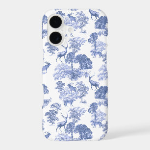 Elegant Vintage Dusty Blue Woodland Animals