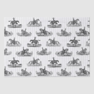 Elegant Vintage English Country Horse Lady Riders  Tissue Paper