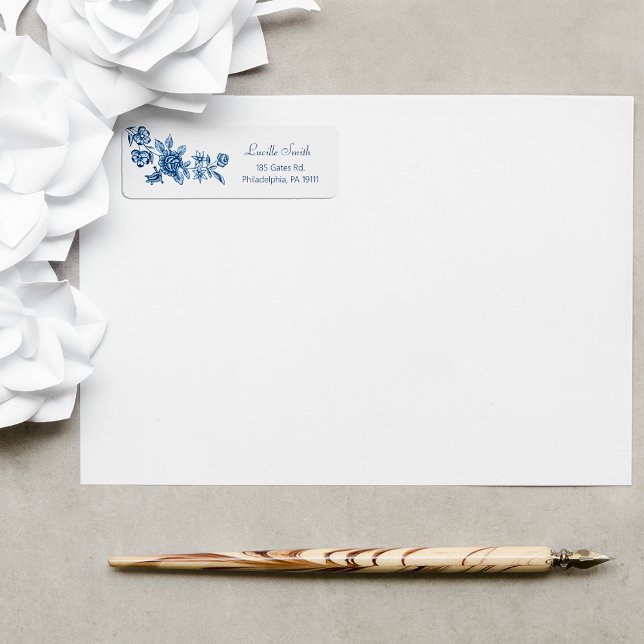 Elegant Vintage Engraved Blue Roses  (Creator Uploaded)
