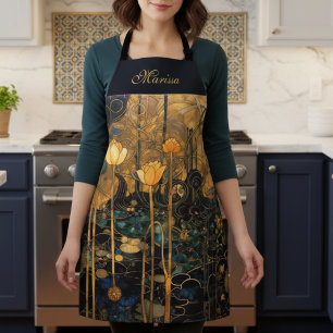 Elegant Vintage Floral Apron