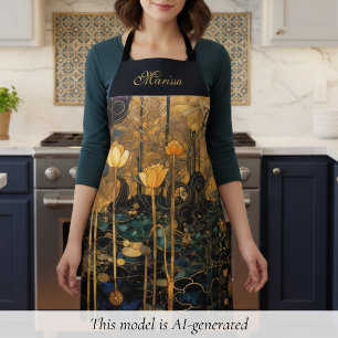 Elegant Vintage Floral Apron