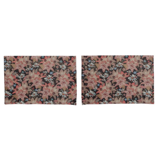 Elegant Vintage Floral Background | Pillowcase (Front-Set)