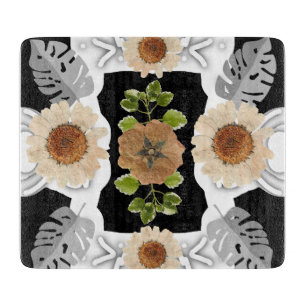 Elegant Vintage Floral Cutting Board
