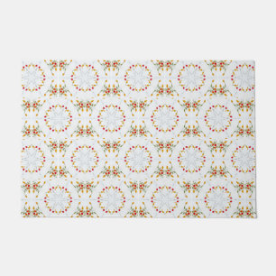Elegant Vintage Floral Doormat