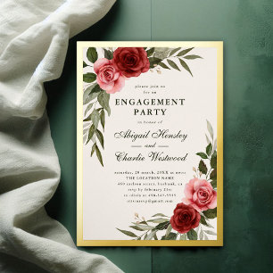 Elegant Vintage Floral Engagement Party 
