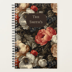 Elegant Vintage Floral Family Planner
